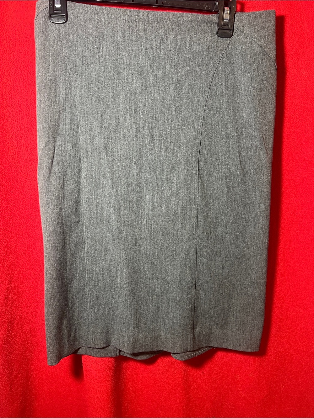 bebe Grey Tailored Pencil Skirt